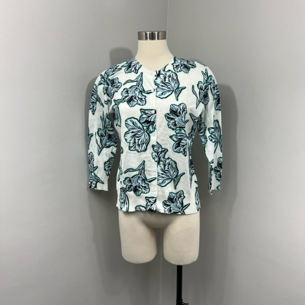 Halogen White Floral Cardigan‎